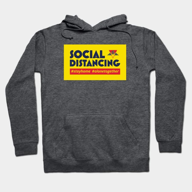 Social Distancing - Bustelo Coffee Hoodie by Kings83